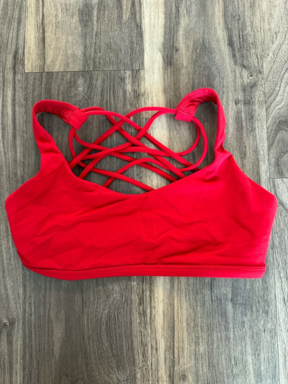 Lululemon Red Free to Be Bra (AB Cup)